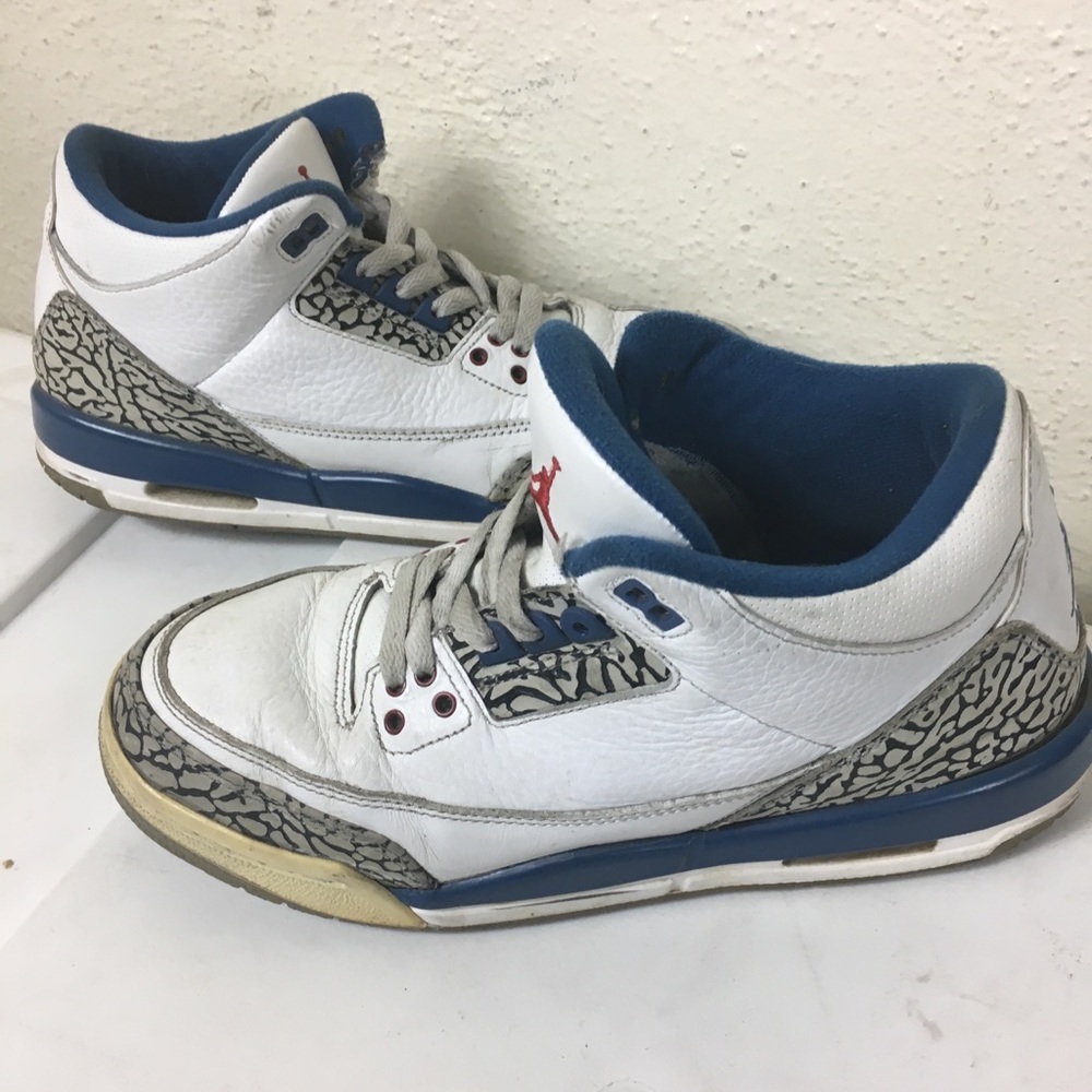 NIKE AIR JORDAN GS 3 TRUE BLUE SIZE 6.5 Y YOUTH